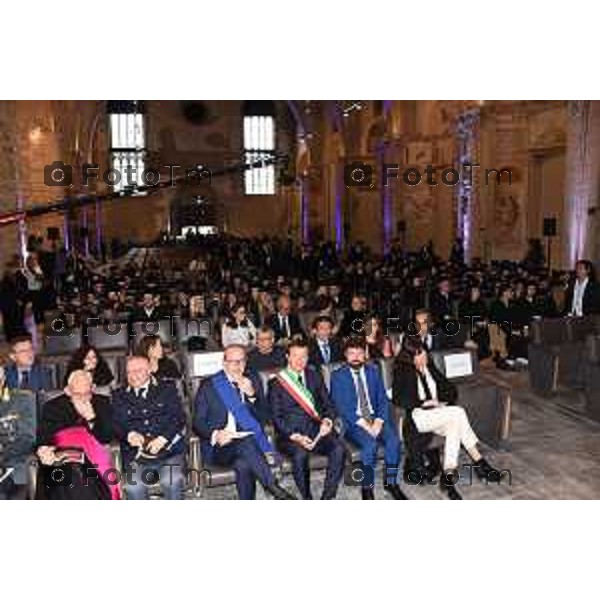 Foto Manzoni Tiziano/LaPresse 20-05-2023 Bergamo Italia - Cronaca - Bergamo\'Aula Magna della sede universitaria di Sant’Agostino in Città Alta a Bergamo si terrà il Graduation Day dell’Università degli studi di Bergamo.
