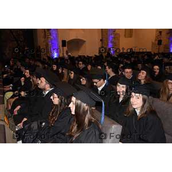 Foto Manzoni Tiziano/LaPresse 20-05-2023 Bergamo Italia - Cronaca - Bergamo\'Aula Magna della sede universitaria di Sant’Agostino in Città Alta a Bergamo si terrà il Graduation Day dell’Università degli studi di Bergamo.