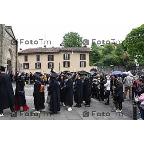 Foto Manzoni Tiziano/LaPresse 20-05-2023 Bergamo Italia - Cronaca - Bergamo\'Aula Magna della sede universitaria di Sant’Agostino in Città Alta a Bergamo si terrà il Graduation Day dell’Università degli studi di Bergamo.
