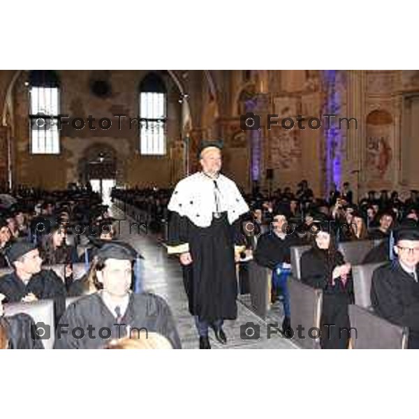 Foto Manzoni Tiziano/LaPresse 20-05-2023 Bergamo Italia - Cronaca - Bergamo\'Aula Magna della sede universitaria di Sant’Agostino in Città Alta a Bergamo si terrà il Graduation Day dell’Università degli studi di Bergamo.