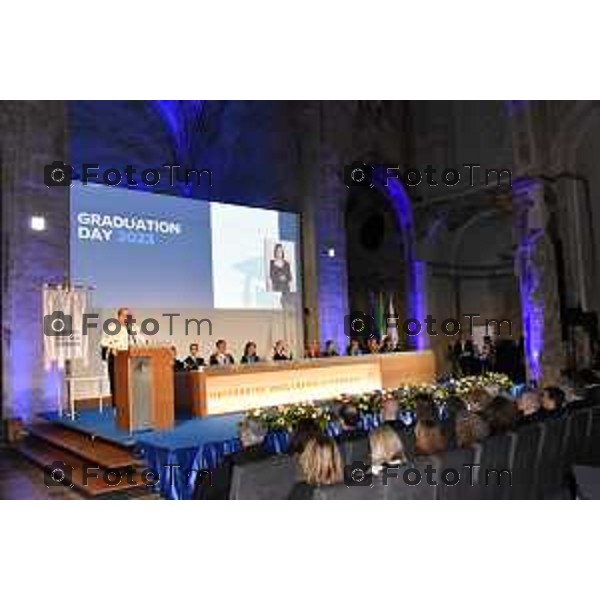 Foto Manzoni Tiziano/LaPresse 20-05-2023 Bergamo Italia - Cronaca - Bergamo\'Aula Magna della sede universitaria di Sant’Agostino in Città Alta a Bergamo si terrà il Graduation Day dell’Università degli studi di Bergamo.