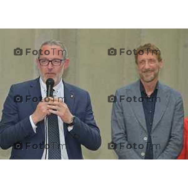 Tiziano Manzoni/LaPresse 24-05- 2023 Bergamo, Italia Cronaca Curnasco di Treviolo Bergamo SER CAR S.P.A.inaugurazione Nuovo Centro produzione pasti per la ristorazione scolastica