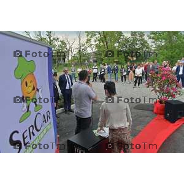 Tiziano Manzoni/LaPresse 24-05- 2023 Bergamo, Italia Cronaca Curnasco di Treviolo Bergamo SER CAR S.P.A.inaugurazione Nuovo Centro produzione pasti per la ristorazione scolastica