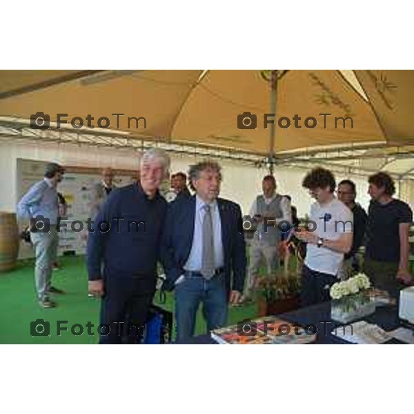 Tiziano Manzoni/LaPresse 25-5- 2023 Bergamo, Italia Cronaca Bergamo 45°edizione torneo tennis Accademia dello Sport per la Solidarietà. l’allenatore dell’Atalanta Gian Piero Gasperini