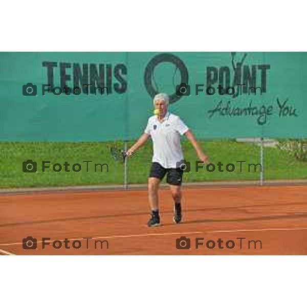 Tiziano Manzoni/LaPresse 25-5- 2023 Bergamo, Italia Cronaca Bergamo 45°edizione torneo tennis Accademia dello Sport per la Solidarietà. l’allenatore dell’Atalanta Gian Piero Gasperini