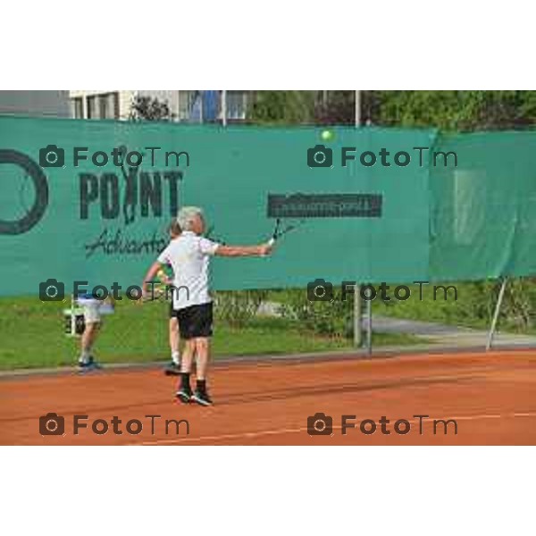 Tiziano Manzoni/LaPresse 25-5- 2023 Bergamo, Italia Cronaca Bergamo 45°edizione torneo tennis Accademia dello Sport per la Solidarietà. l’allenatore dell’Atalanta Gian Piero Gasperini