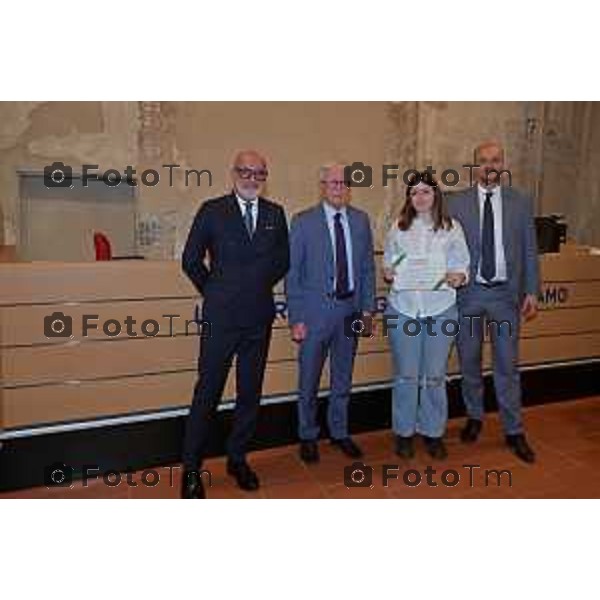 Foto Manzoni Tiziano/LaPresse 30-05-2023Bergamo Italia - Cronaca - Bergamo consegna premio studio Bcc Zanica in università Bg