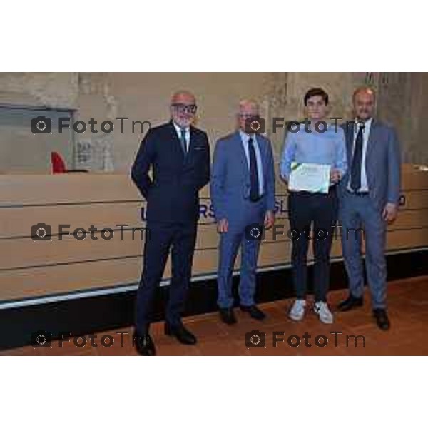 Foto Manzoni Tiziano/LaPresse 30-05-2023Bergamo Italia - Cronaca - Bergamo consegna premio studio Bcc Zanica in università Bg