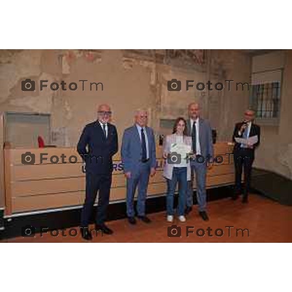 Foto Manzoni Tiziano/LaPresse 30-05-2023Bergamo Italia - Cronaca - Bergamo consegna premio studio Bcc Zanica in università Bg