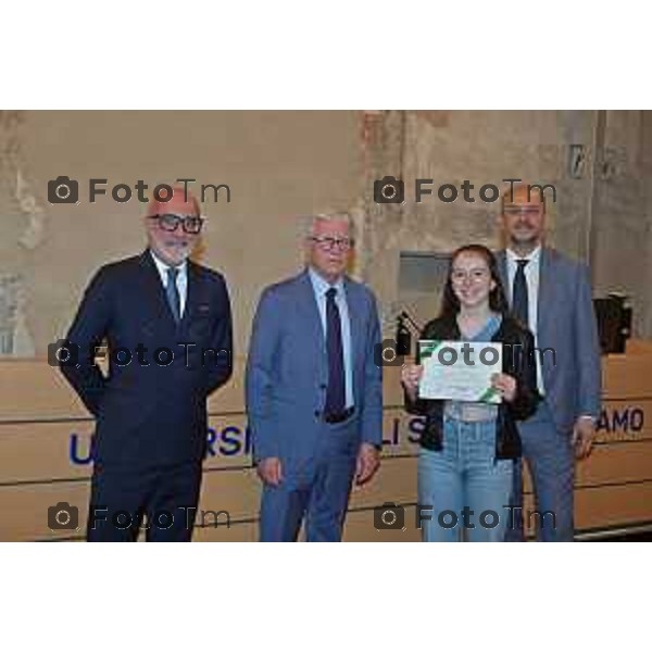 Foto Manzoni Tiziano/LaPresse 30-05-2023Bergamo Italia - Cronaca - Bergamo consegna premio studio Bcc Zanica in università Bg