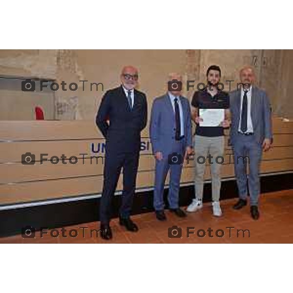 Foto Manzoni Tiziano/LaPresse 30-05-2023Bergamo Italia - Cronaca - Bergamo consegna premio studio Bcc Zanica in università Bg