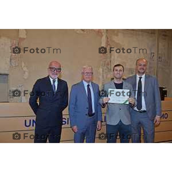 Foto Manzoni Tiziano/LaPresse 30-05-2023Bergamo Italia - Cronaca - Bergamo consegna premio studio Bcc Zanica in università Bg