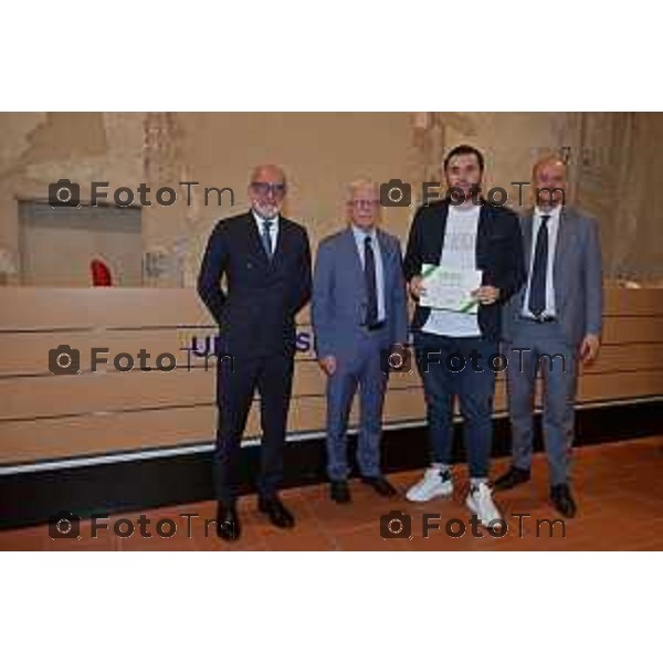 Foto Manzoni Tiziano/LaPresse 30-05-2023Bergamo Italia - Cronaca - Bergamo consegna premio studio Bcc Zanica in università Bg