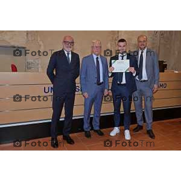 Foto Manzoni Tiziano/LaPresse 30-05-2023Bergamo Italia - Cronaca - Bergamo consegna premio studio Bcc Zanica in università Bg