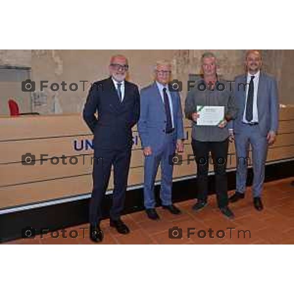 Foto Manzoni Tiziano/LaPresse 30-05-2023Bergamo Italia - Cronaca - Bergamo consegna premio studio Bcc Zanica in università Bg