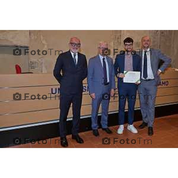 Foto Manzoni Tiziano/LaPresse 30-05-2023Bergamo Italia - Cronaca - Bergamo consegna premio studio Bcc Zanica in università Bg