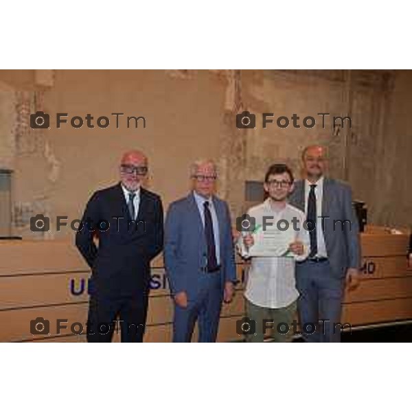 Foto Manzoni Tiziano/LaPresse 30-05-2023Bergamo Italia - Cronaca - Bergamo consegna premio studio Bcc Zanica in università Bg