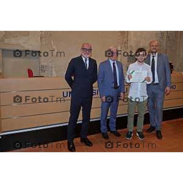 Foto Manzoni Tiziano/LaPresse 30-05-2023Bergamo Italia - Cronaca - Bergamo consegna premio studio Bcc Zanica in università Bg