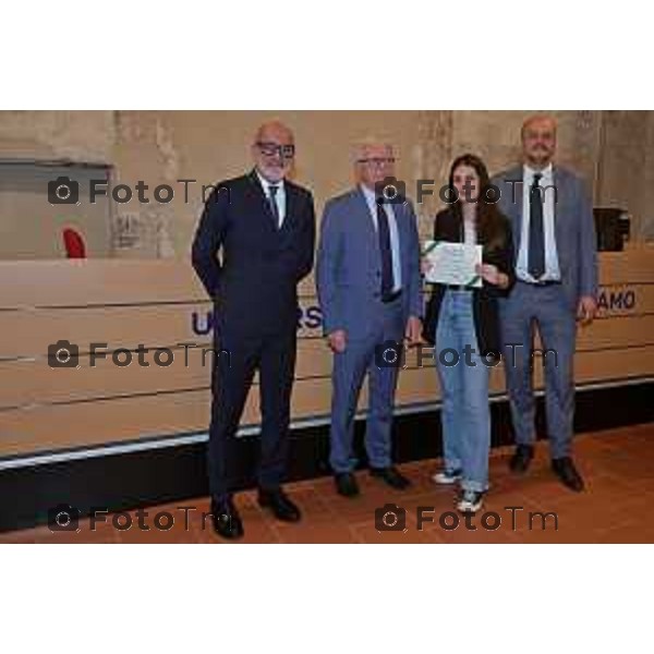 Foto Manzoni Tiziano/LaPresse 30-05-2023Bergamo Italia - Cronaca - Bergamo consegna premio studio Bcc Zanica in università Bg