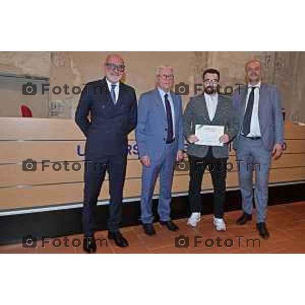 Foto Manzoni Tiziano/LaPresse 30-05-2023Bergamo Italia - Cronaca - Bergamo consegna premio studio Bcc Zanica in università Bg