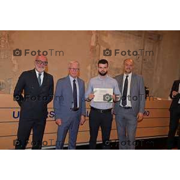 Foto Manzoni Tiziano/LaPresse 30-05-2023Bergamo Italia - Cronaca - Bergamo consegna premio studio Bcc Zanica in università Bg