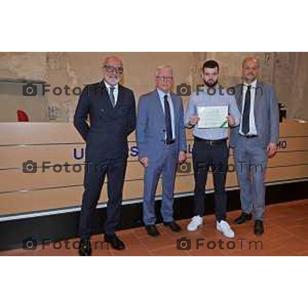 Foto Manzoni Tiziano/LaPresse 30-05-2023Bergamo Italia - Cronaca - Bergamo consegna premio studio Bcc Zanica in università Bg