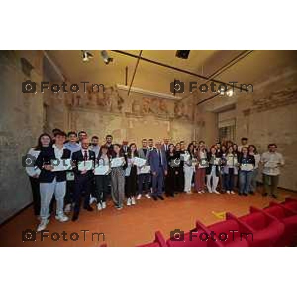 Foto Manzoni Tiziano/LaPresse 30-05-2023Bergamo Italia - Cronaca - Bergamo consegna premio studio Bcc Zanica in università Bg