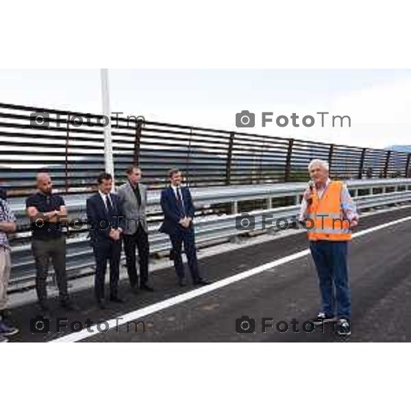 Foto Manzoni Tiziano/LaPresse 30-05-2023Bergamo Italia - Cronaca - Bergamo Bergamo inaugurazione nuovo sovrapasso Bonaldi rondo Valli