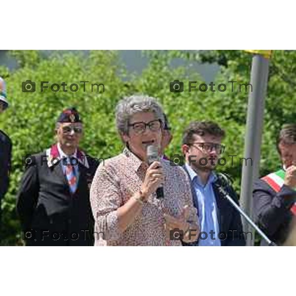 Foto Manzoni Tiziano/LaPresse 1-06-2023Bergamo Italia - Cronaca - Bergamo Inaugurazione parco dedicato a Sandro Pertini in via Bono Marchesi