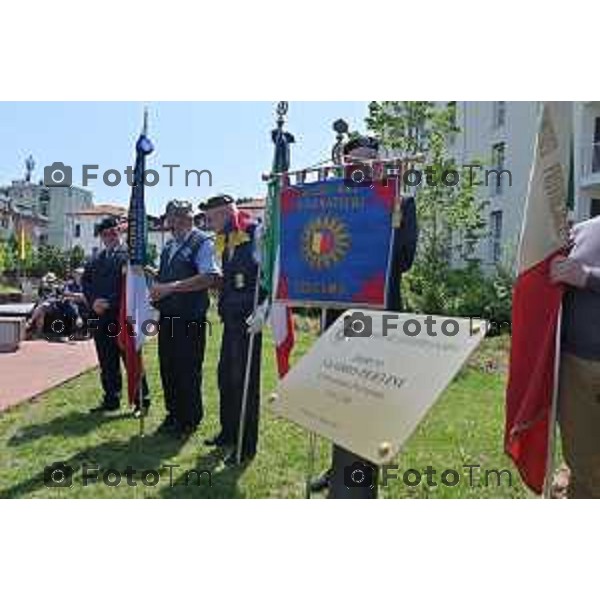 Foto Manzoni Tiziano/LaPresse 1-06-2023Bergamo Italia - Cronaca - Bergamo Inaugurazione parco dedicato a Sandro Pertini in via Bono