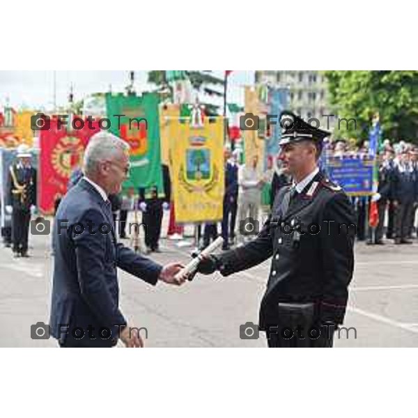 Foto Manzoni Tiziano/LaPresse 5-06-2023Bergamo Italia - Cronaca - Piazza Affari,Zingonia di Verdellino (BG).celebrazione del 209° Fondazione dell’Arma dei Carabinieri