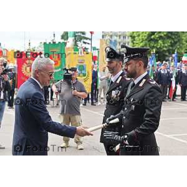 Foto Manzoni Tiziano/LaPresse 5-06-2023Bergamo Italia - Cronaca - Piazza Affari,Zingonia di Verdellino (BG).celebrazione del 209° Fondazione dell’Arma dei Carabinieri