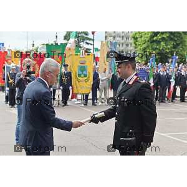 Foto Manzoni Tiziano/LaPresse 5-06-2023Bergamo Italia - Cronaca - Piazza Affari,Zingonia di Verdellino (BG).celebrazione del 209° Fondazione dell’Arma dei Carabinieri