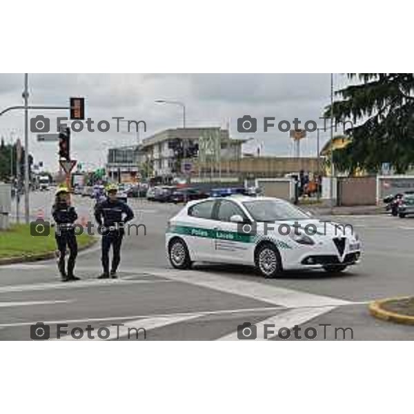 Foto Manzoni Tiziano/LaPresse 5-06-2023Bergamo Italia - Cronaca - Piazza Affari,Zingonia di Verdellino (BG).polizia locale Verdellino osio e brembate