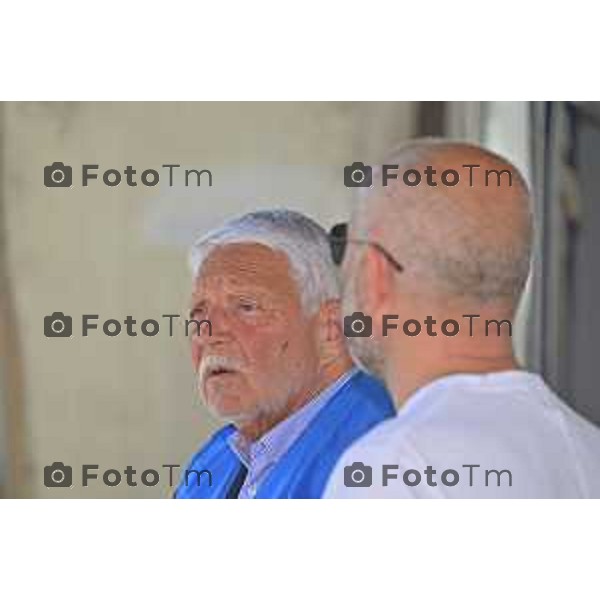 Foto Manzoni Tiziano/LaPresse 08-06-2023Bergamo Italia - Cronaca - Demolizione curva sud stadio di Bergamo