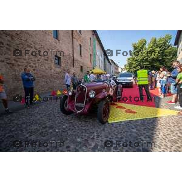 Foto Tommaso Berardi for Manzoni/LaPresse 17/06/23 Bergamo Italia - Cronaca - 1000Miglia passaggio da Bergamo, Timbro in Accademia Carrara