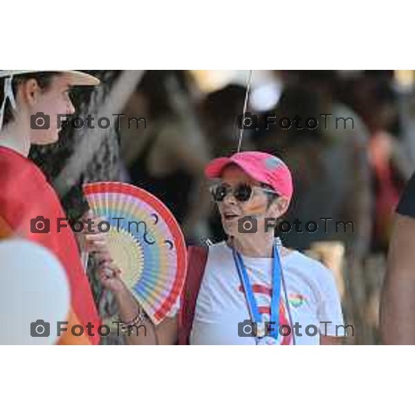 Foto Manzoni Tiziano/LaPresse 17-06-2023Bergamo Italia - Cronaca - Bergamo Pride 2023 con arrivo in piaza Matteotti