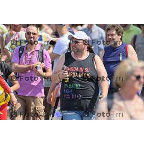 Foto Manzoni Tiziano/LaPresse 17-06-2023Bergamo Italia - Cronaca - Bergamo Pride 2023 con arrivo in piaza Matteotti