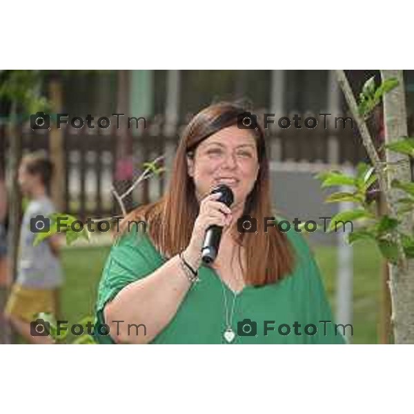 Tiziano Manzoni/LaPresse 21-06- 2023 Bergamo, Italia Cronaca Inaugurazione GiCoBe (Gioco Colore Bergamo), il nuovo parco-giardino dedicato ai bambini dell’Ospedale Papa Giovanni XXIII di Bergamo