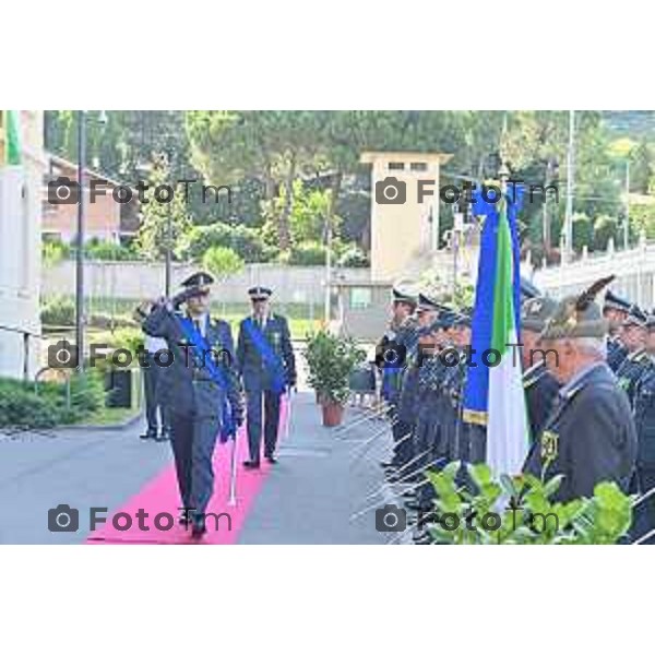 Tiziano Manzoni/LaPresse 23-06- 2023 Bergamo, Italia Cronaca Bergamo Giuseppe Forlenza prefetto di Bergamo 249° anniversario di fondazione del Corpo della Guardia di Finanza