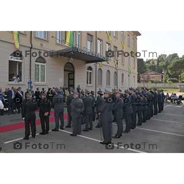 Tiziano Manzoni/LaPresse 23-06- 2023 Bergamo, Italia Cronaca Bergamo Giuseppe Forlenza prefetto di Bergamo 249° anniversario di fondazione del Corpo della Guardia di Finanza