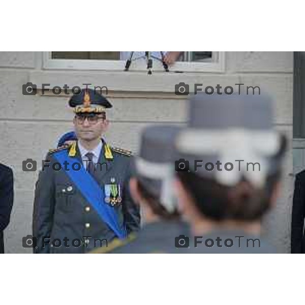 Tiziano Manzoni/LaPresse 23-06- 2023 Bergamo, Italia Cronaca Bergamo Giuseppe Forlenza prefetto di Bergamo 249° anniversario di fondazione del Corpo della Guardia di Finanza