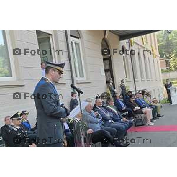 Tiziano Manzoni/LaPresse 23-06- 2023 Bergamo, Italia Cronaca Bergamo Giuseppe Forlenza prefetto di Bergamo 249° anniversario di fondazione del Corpo della Guardia di Finanza