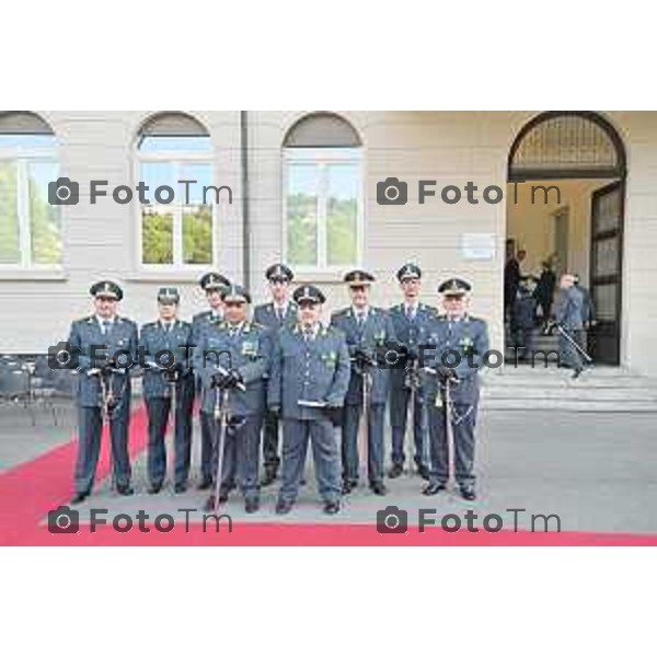 Tiziano Manzoni/LaPresse 23-06- 2023 Bergamo, Italia Cronaca Bergamo Giuseppe Forlenza prefetto di Bergamo 249° anniversario di fondazione del Corpo della Guardia di Finanza