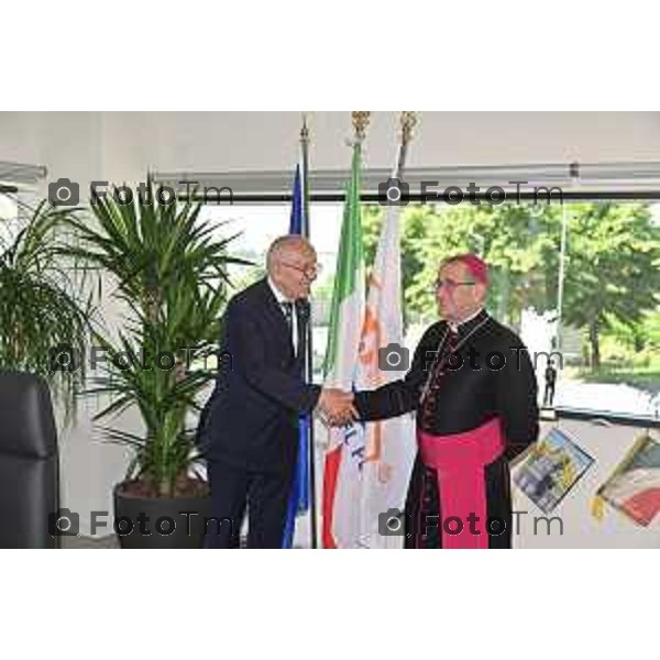 Foto Manzoni Tiziano/LaPresse 24-06-2023 Bergamo Italia - Cronaca - Pedrengo, BG nuova sede di Fra.Mar Giornata di Ringraziamento con Mons. Mario Enrico Delpini Arcivescovo di Milano.