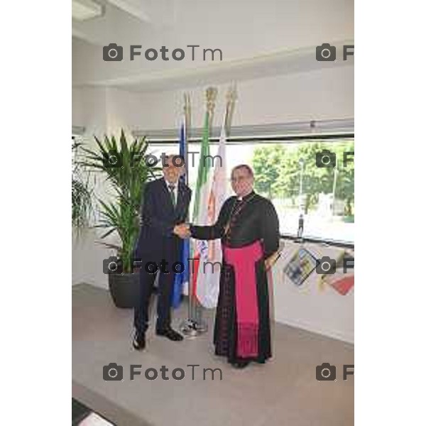 Foto Manzoni Tiziano/LaPresse 24-06-2023 Bergamo Italia - Cronaca - Pedrengo, BG nuova sede di Fra.Mar Giornata di Ringraziamento con Mons. Mario Enrico Delpini Arcivescovo di Milano.