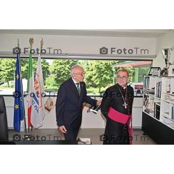 Foto Manzoni Tiziano/LaPresse 24-06-2023 Bergamo Italia - Cronaca - Pedrengo, BG nuova sede di Fra.Mar Giornata di Ringraziamento con Mons. Mario Enrico Delpini Arcivescovo di Milano.