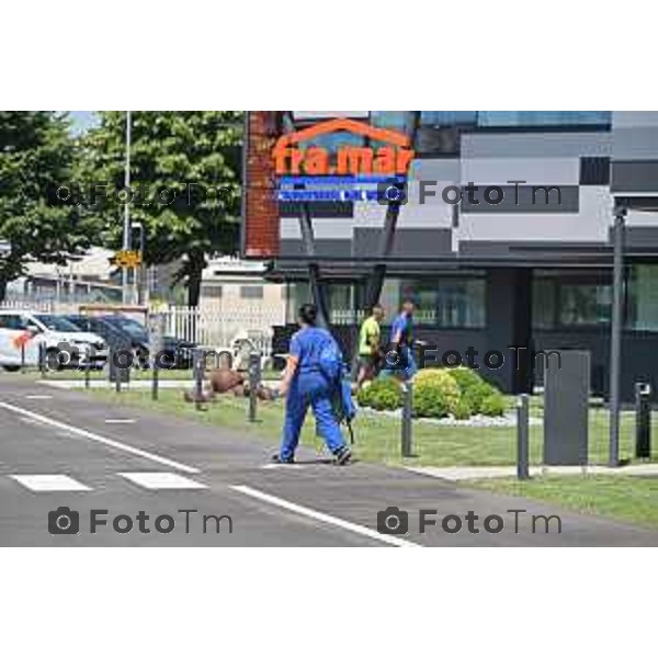 Foto Manzoni Tiziano/LaPresse 24-06-2023 Bergamo Italia - Cronaca - Pedrengo, BG nuova sede di Fra.Mar Giornata di Ringraziamento con Mons. Mario Enrico Delpini Arcivescovo di Milano.