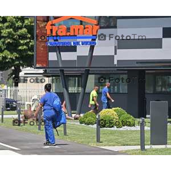 Foto Manzoni Tiziano/LaPresse 24-06-2023 Bergamo Italia - Cronaca - Pedrengo, BG nuova sede di Fra.Mar Giornata di Ringraziamento con Mons. Mario Enrico Delpini Arcivescovo di Milano.