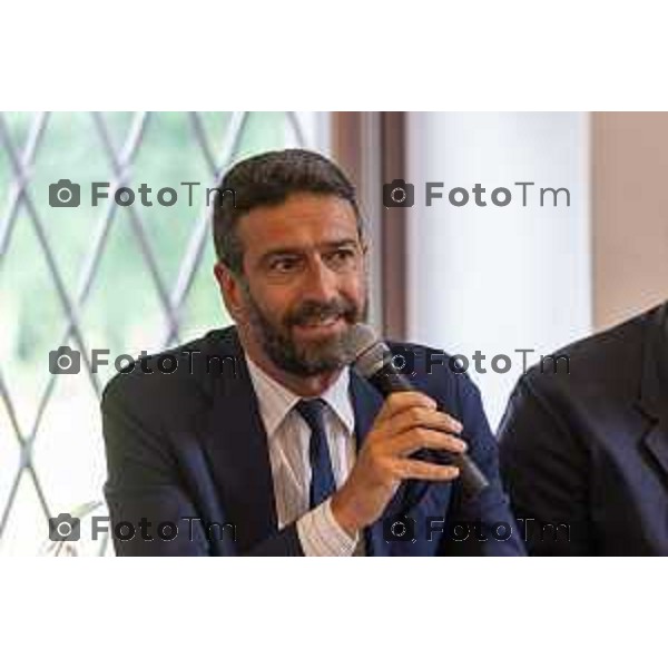 Foto Tommaso Berardi for Manzoni/LaPresse 29/06/23 Bergamo Italia - Cronaca - Firma del protocollo d\'intesa: "Una rete per la costituzione di un osservatorio internazionale di studi sul paesaggio", Vittorio Rodeschini, Consigliere Fondazione MIA e Presidente Arketipos